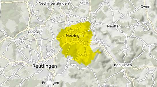 Immobilienpreisekarte Metzingen Wuerttemberg