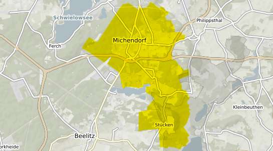 Immobilienpreisekarte Michendorf