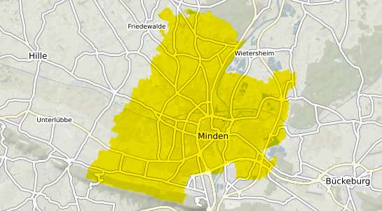 Immobilienpreisekarte Minden Westfalen