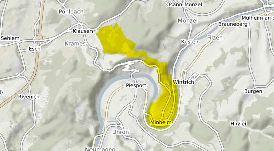 Immobilienpreisekarte Minheim Mosel