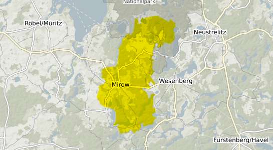 Immobilienpreisekarte Mirow Mecklenburg