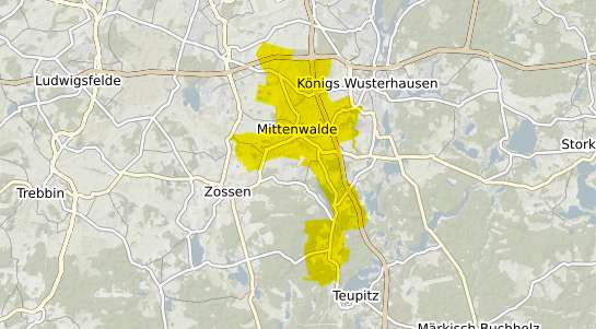 Immobilienpreisekarte Mittenwalde b. Templin