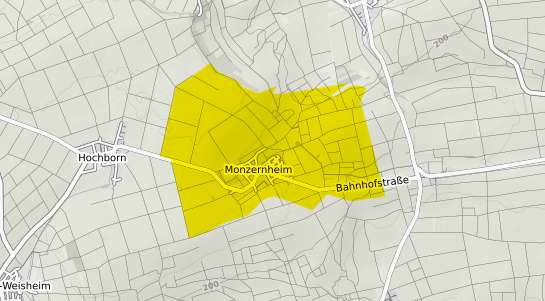 Immobilienpreisekarte Monzernheim