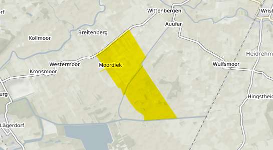Immobilienpreisekarte Moordiek b. Westermoor, Holstein