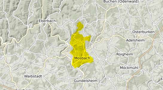 Immobilienpreisekarte Mosbach Baden