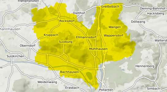 Immobilienpreisekarte Muehlhausen Mittelfranken