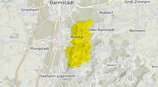 Immobilienpreisekarte Mühltal Hessen