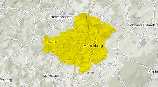 Immobilienpreisekarte Münchberg Oberfranken