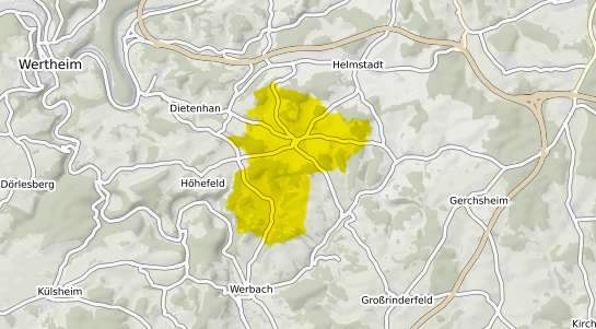 Immobilienpreisekarte Neubrunn b. Wuerzburg