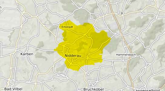 Immobilienpreisekarte Nidderau Hessen