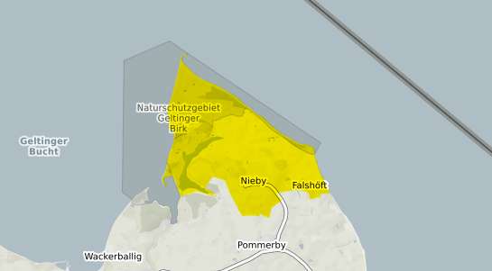 Immobilienpreisekarte Nieby b. Gelting, Angeln