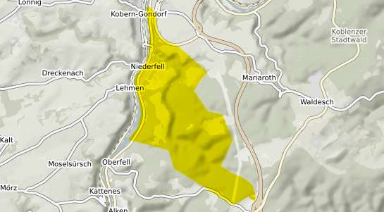 Immobilienpreisekarte Niederfell Mosel