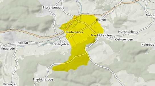 Immobilienpreisekarte Niedergebra