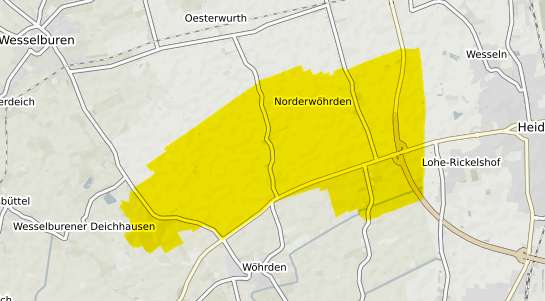 Immobilienpreisekarte Norderwoehrden