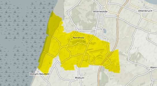 Immobilienpreisekarte Nordholz b. Bremerhaven
