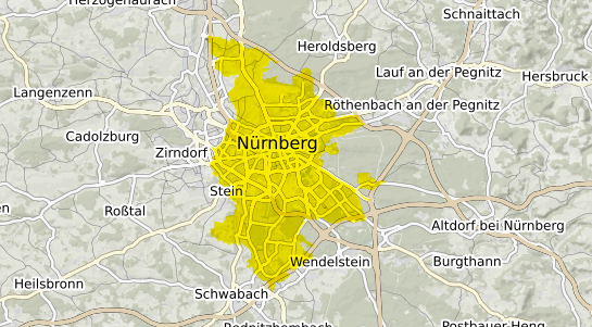 Immobilienpreisekarte Nürnberg Mittelfranken