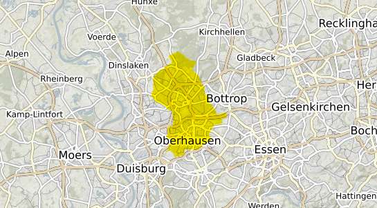 Immobilienpreisekarte Oberhausen Rheinland
