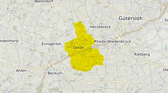 Immobilienpreisekarte Oelde Westfalen
