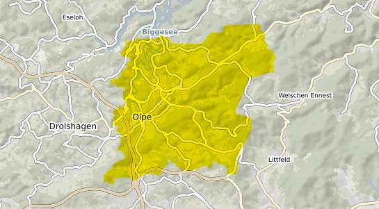 Immobilienpreisekarte Olpe Biggesee