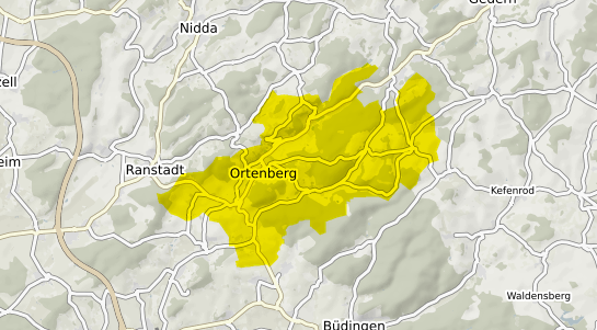 Immobilienpreisekarte Ortenberg Hessen