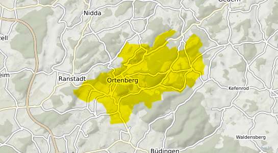 Immobilienpreisekarte Ortenberg Hessen