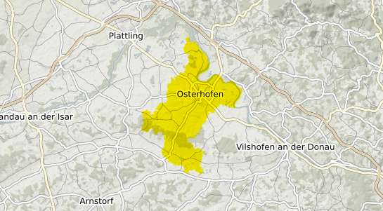 Immobilienpreisekarte Osterhofen Niederbayern