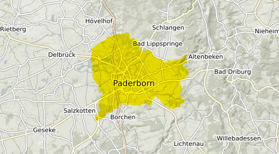 Immobilienpreisekarte Paderborn