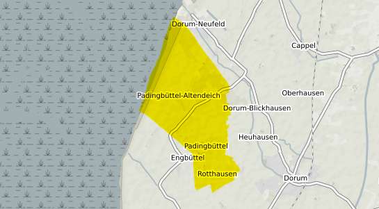 Immobilienpreisekarte Padingbuettel