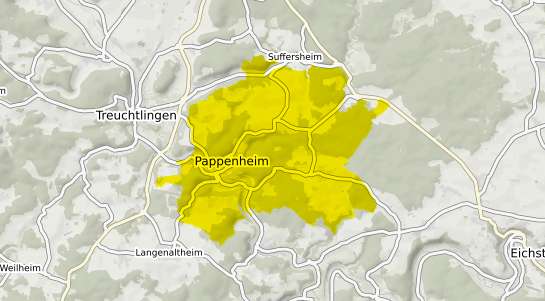 Immobilienpreisekarte Pappenheim Mittelfranken
