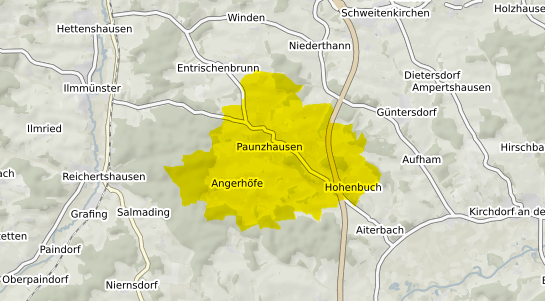 Immobilienpreisekarte Paunzhausen