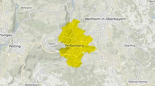 Immobilienpreisekarte Peißenberg