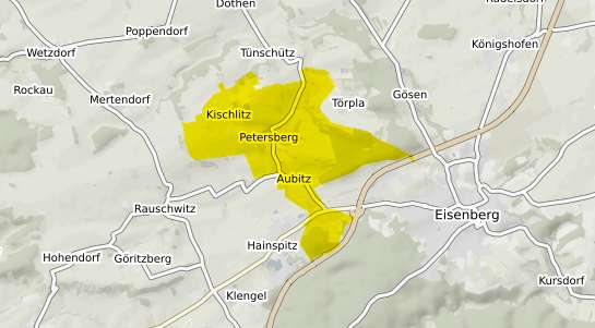 Immobilienpreisekarte Petersberg b. Eisenach, Thueringen