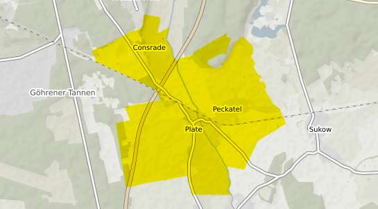Immobilienpreisekarte Plate Mecklenburg