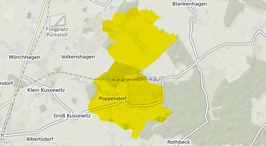 Immobilienpreisekarte Poppendorf b. Rostock