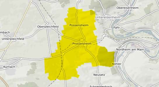 Immobilienpreisekarte Prosselsheim