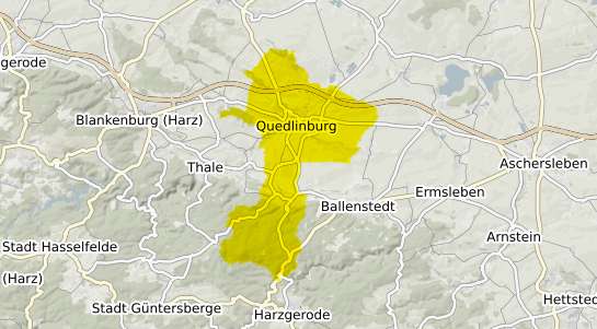 Immobilienpreisekarte Quedlinburg