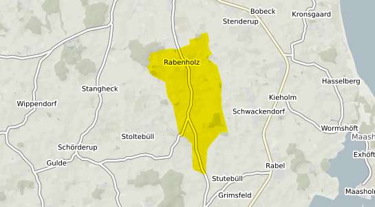 Immobilienpreisekarte Rabenholz b. Gelting, Angeln