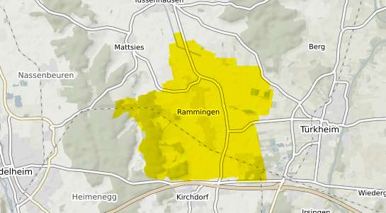 Immobilienpreisekarte Rammingen (W&uuml;rttemberg) Schwaben