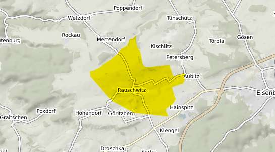 Immobilienpreisekarte Rauschwitz b. Eisenach, Thueringen