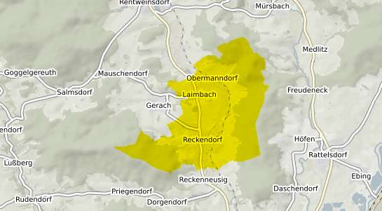 Immobilienpreisekarte Reckendorf Oberfranken