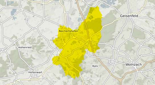 Immobilienpreisekarte Reichertshofen Oberbayern
