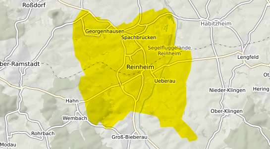 Immobilienpreisekarte Reinheim Odenwald