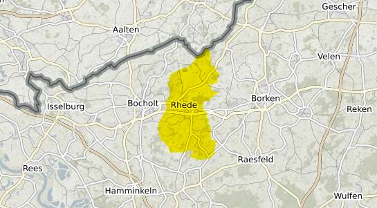 Immobilienpreisekarte Rhede Westfalen
