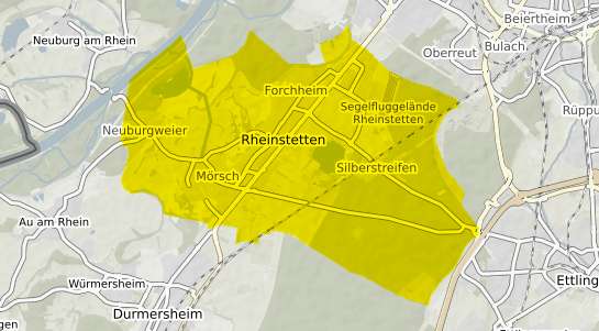 Immobilienpreisekarte Rheinstetten Baden
