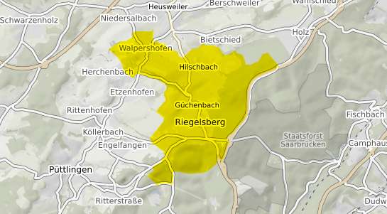 Immobilienpreisekarte Riegelsberg Saar
