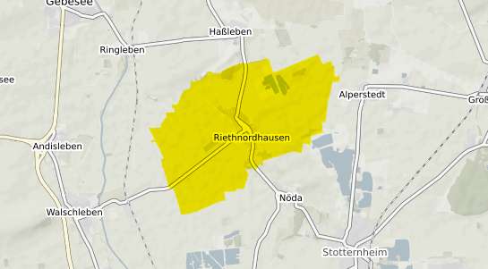 Immobilienpreisekarte Riethnordhausen b. Sangerhausen