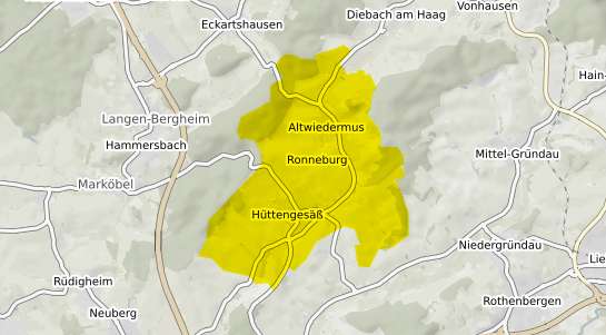 Immobilienpreisekarte Ronneburg Hessen