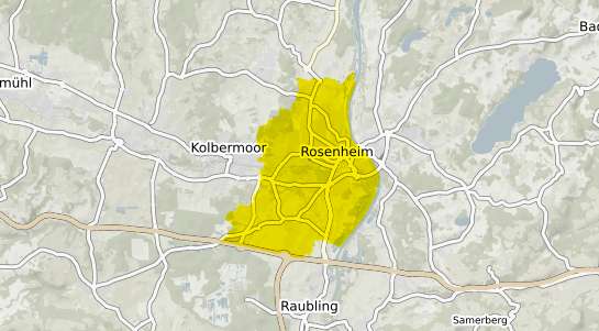 Immobilienpreisekarte Rosenheim Oberbayern