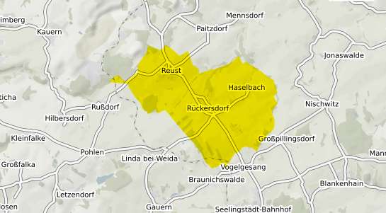 Immobilienpreisekarte Rueckersdorf b. Gera