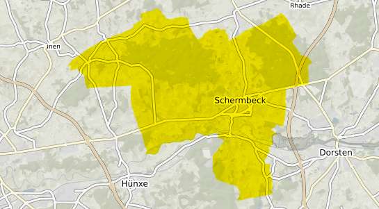 Immobilienpreisekarte Schermbeck Niederrhein